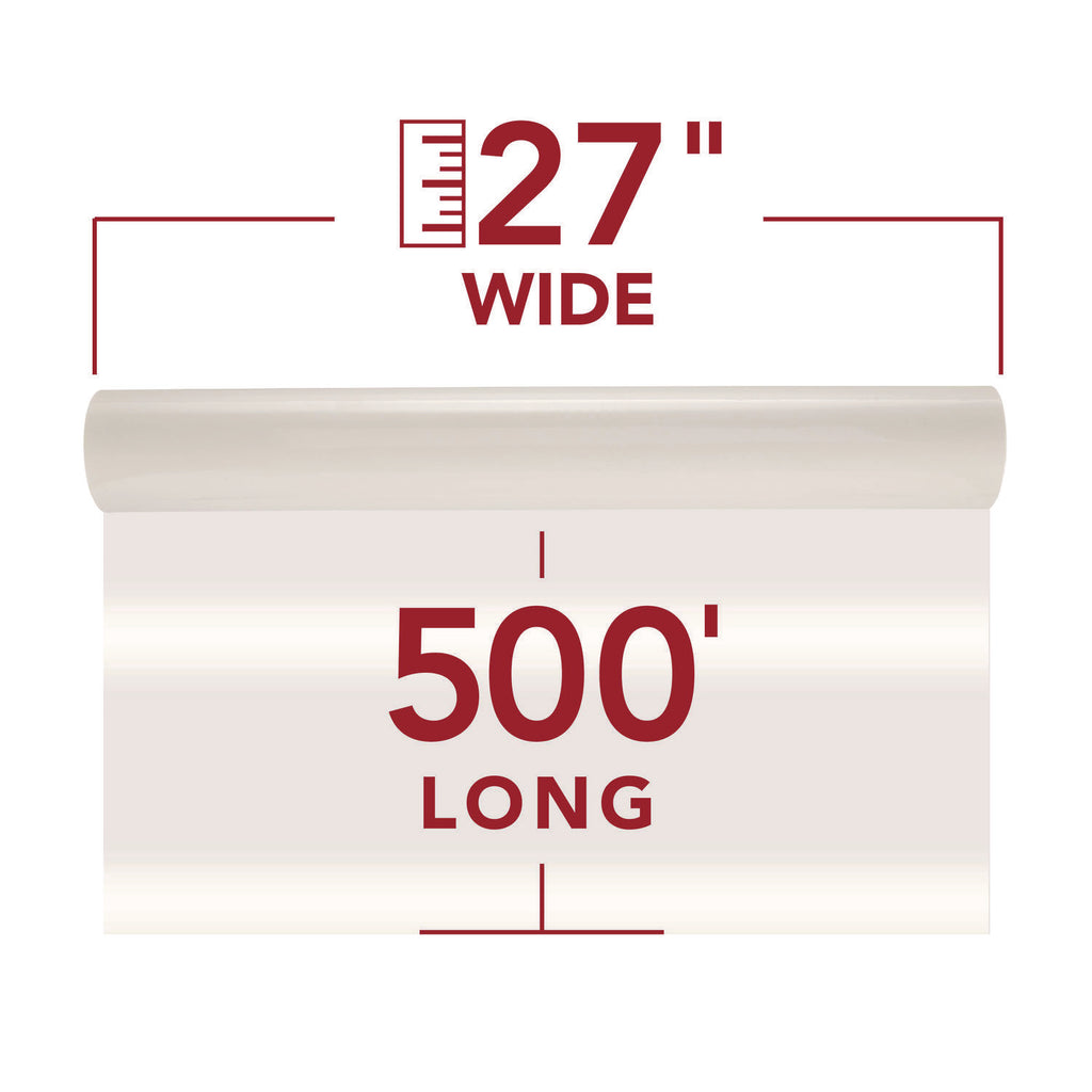 NAP-Lam I Roll Film, 1.5 mil, 27" x 500 ft, Gloss Clear, 2/Box - 4