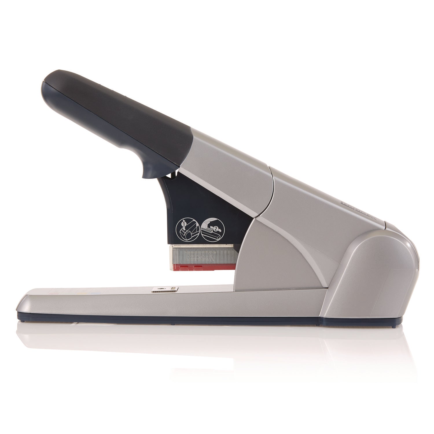 Heavy-Duty Cartridge Stapler, 80-Sheet Capacity, Silver - 2