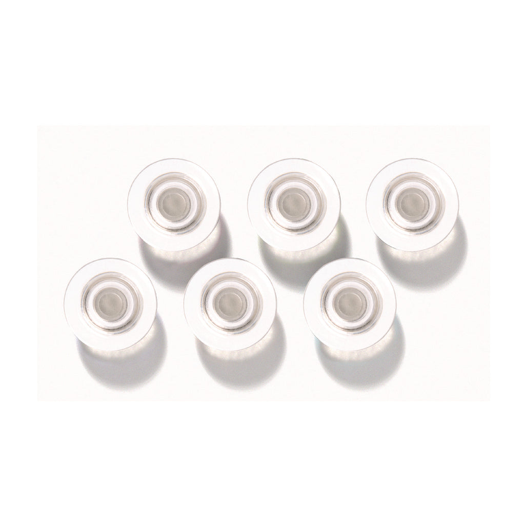 Glass Magnets, Large, Clear, 0.45" Diameter, 6/Pack