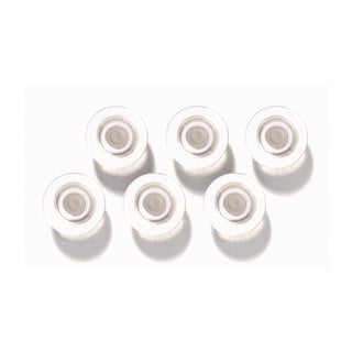 Glass Magnets, Large, Clear, 0.45" Diameter, 6/Pack