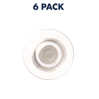 Glass Magnets, Large, Clear, 0.45" Diameter, 6/Pack - 3