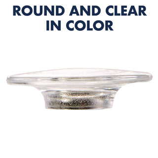 Glass Magnets, Large, Clear, 0.45" Diameter, 6/Pack