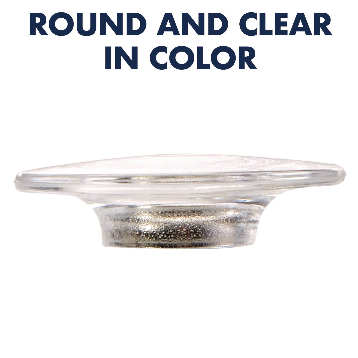 Glass Magnets, Large, Clear, 0.45" Diameter, 6/Pack