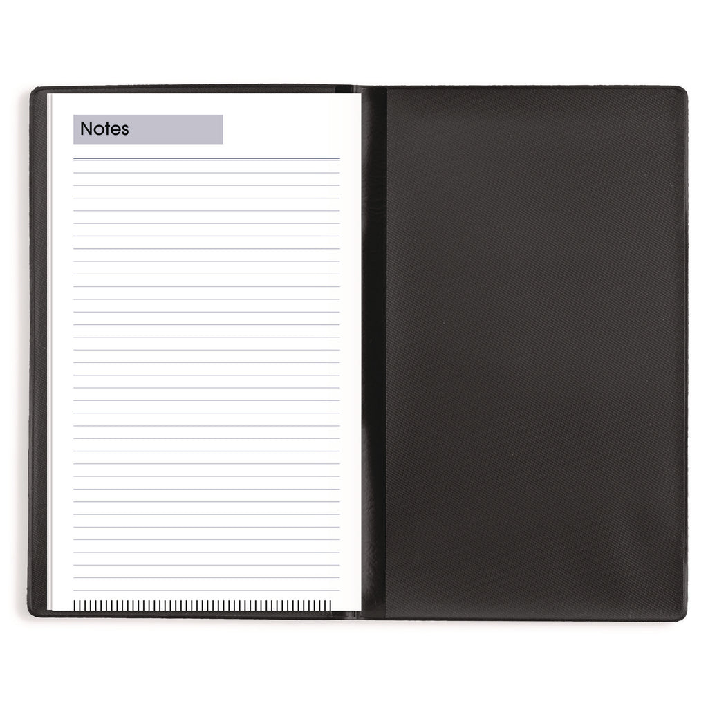 DayMinder Weekly Pocket Planner, 6 x 3.5, Black Cover, 12-Month (Jan to Dec): 2024