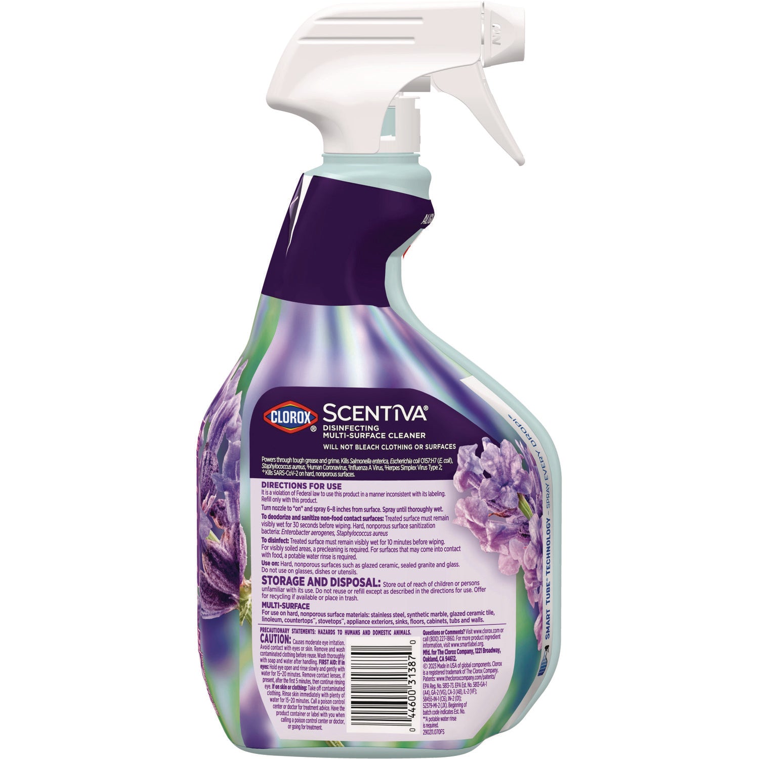 Scentiva Multi Surface Cleaner, Tuscan Lavender and Jasmine, 32 oz, 9/Carton - 5