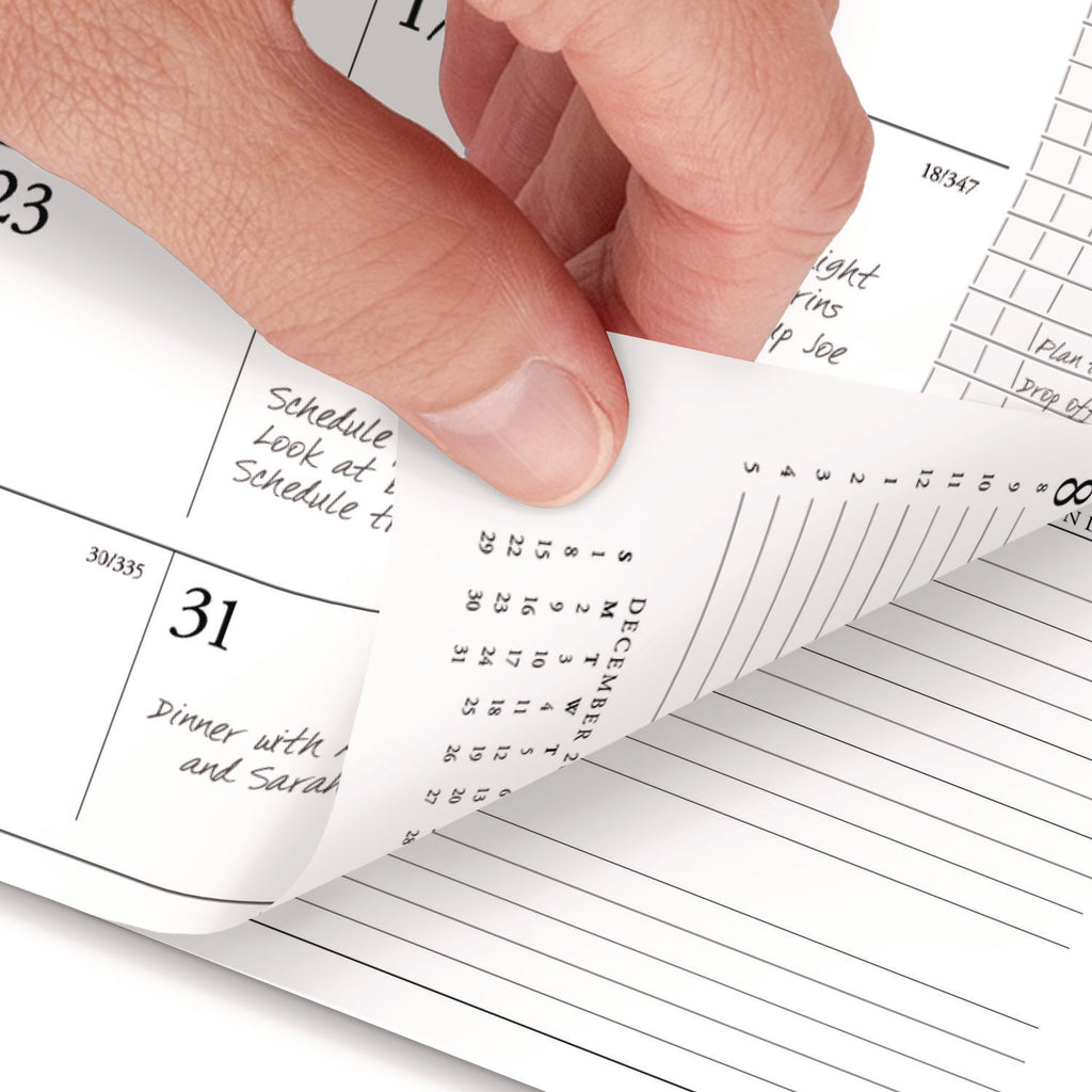 Executive Weekly/Monthly Planner Refill with Hourly Appointments, 8.75 x 6.88, White Sheets, 12-Month (Jan to Dec): 2024
