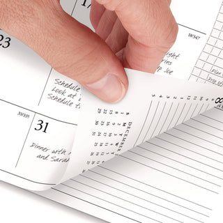 Executive Weekly/Monthly Planner Refill with Hourly Appointments, 8.75 x 6.88, White Sheets, 12-Month (Jan to Dec): 2024