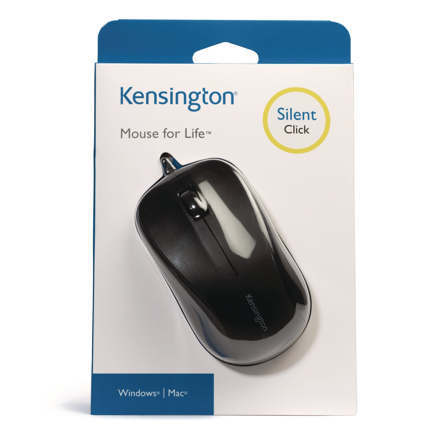Wired USB Mouse for Life, USB 2.0, Left/Right Hand Use, Black