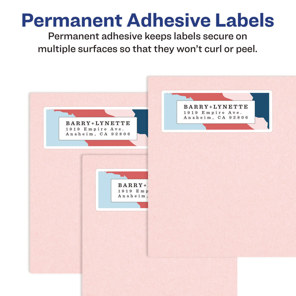 White Shipping Labels-Bulk Packs, Inkjet/Laser Printers, 2 x 4, White, 10/Sheet, 250 Sheets/Box
