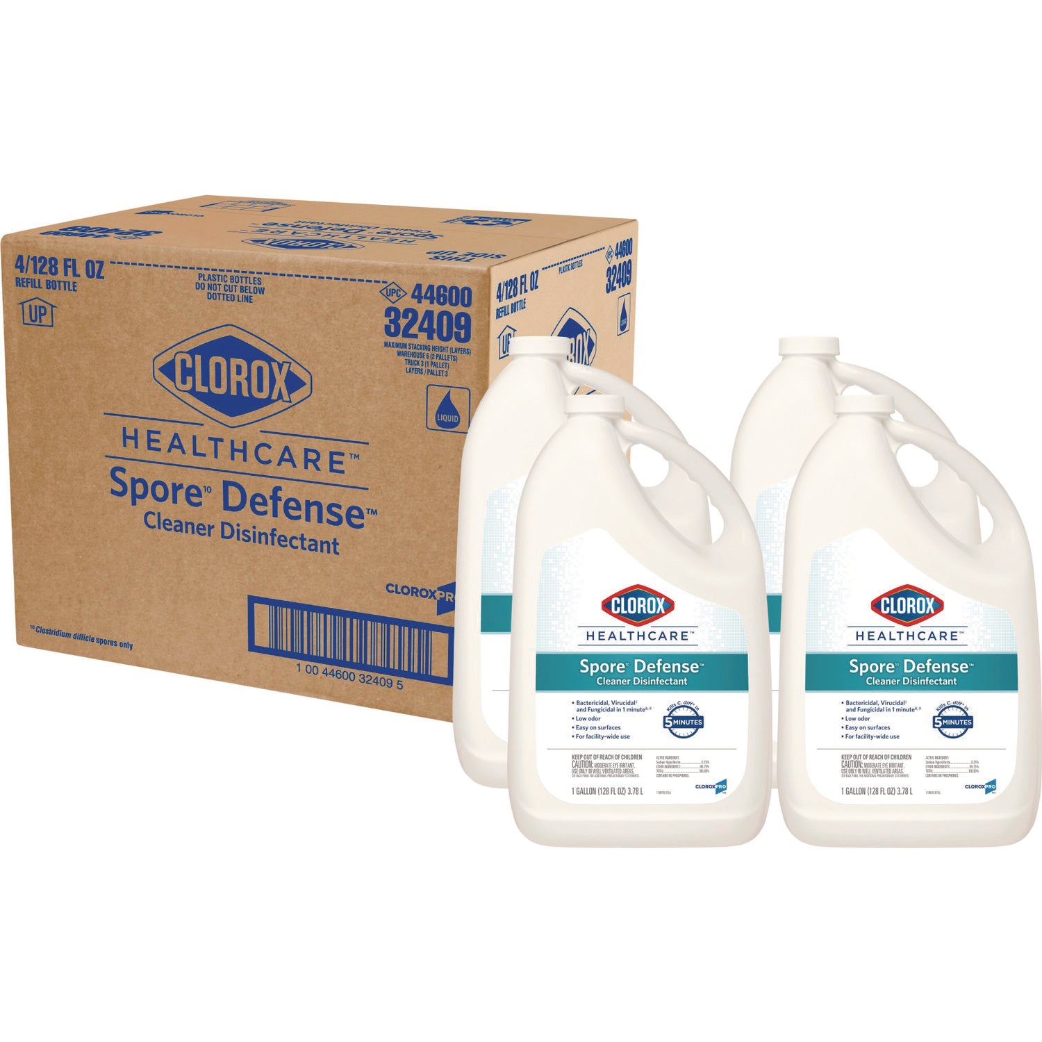 Spore Defense, Open System, 1 gal Bottle, 4/Carton - 1