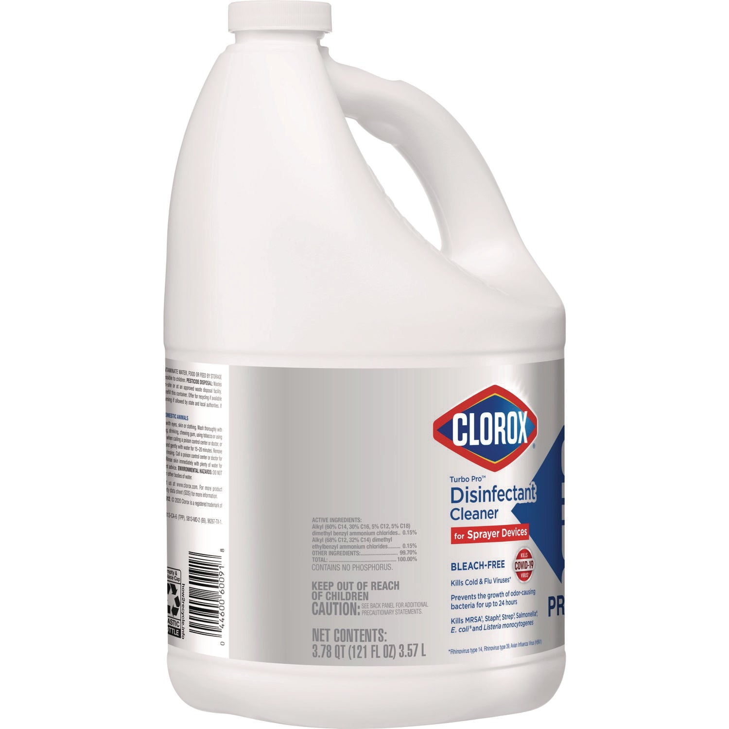Turbo Pro Disinfectant Cleaner for Sprayer Devices, 121 oz Bottle, 3/Carton - 2