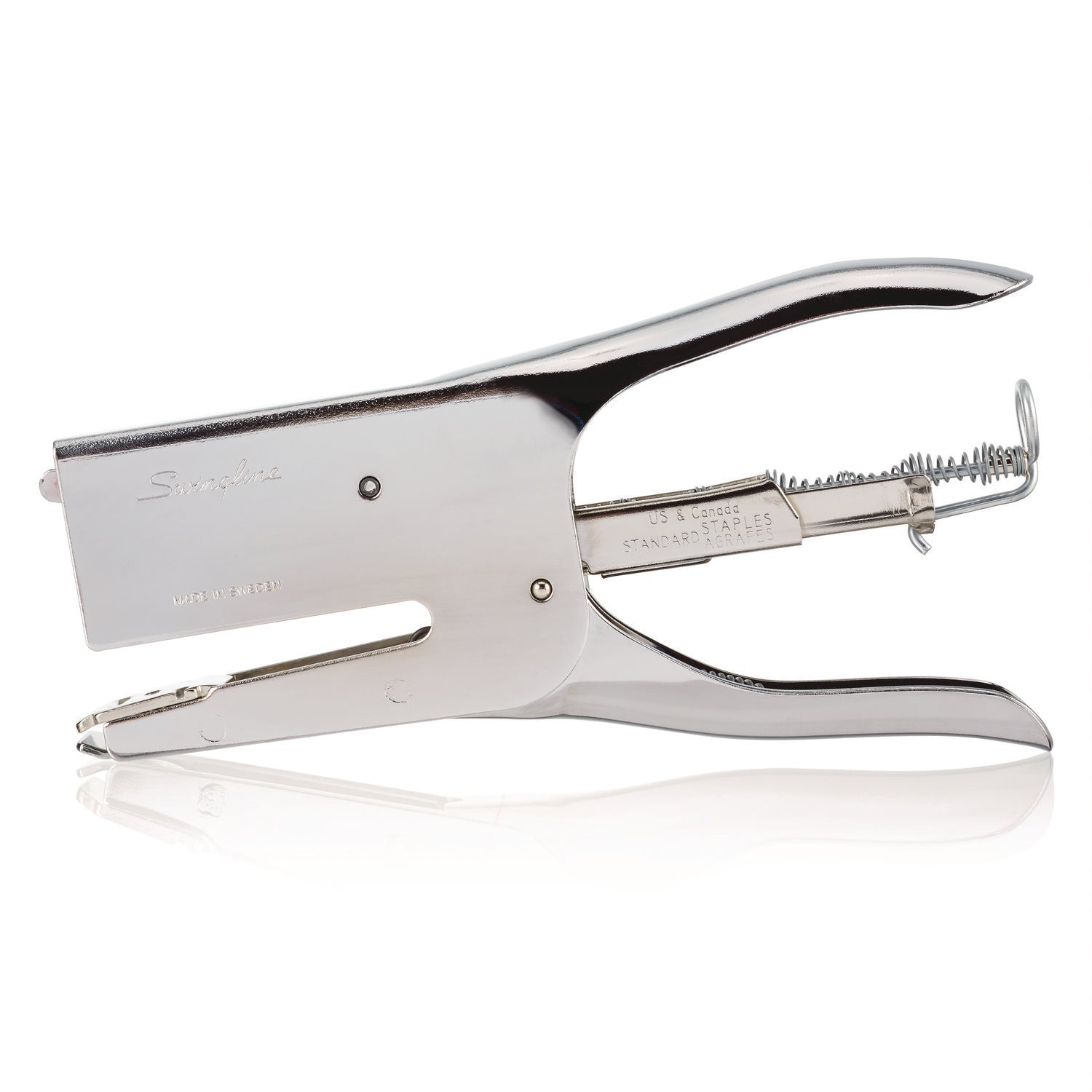 Classic K1 Plier Stapler, 50-Sheet Capacity, 0.25" to 0.31" Staples, 2" Throat, Chrome