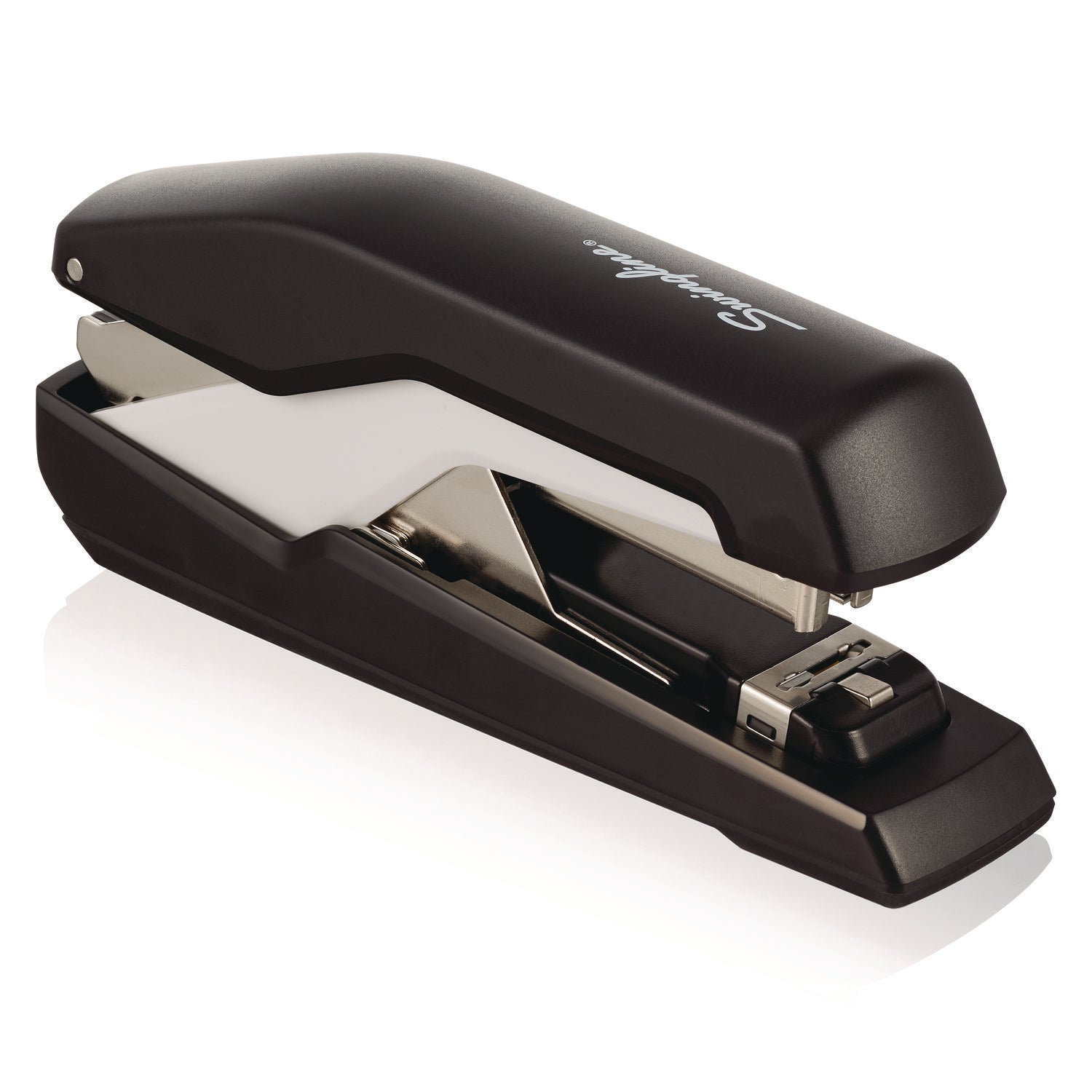 Omnipress SO60 Heavy-Duty Full Strip Stapler, 60-Sheet Capacity, Black/Gray