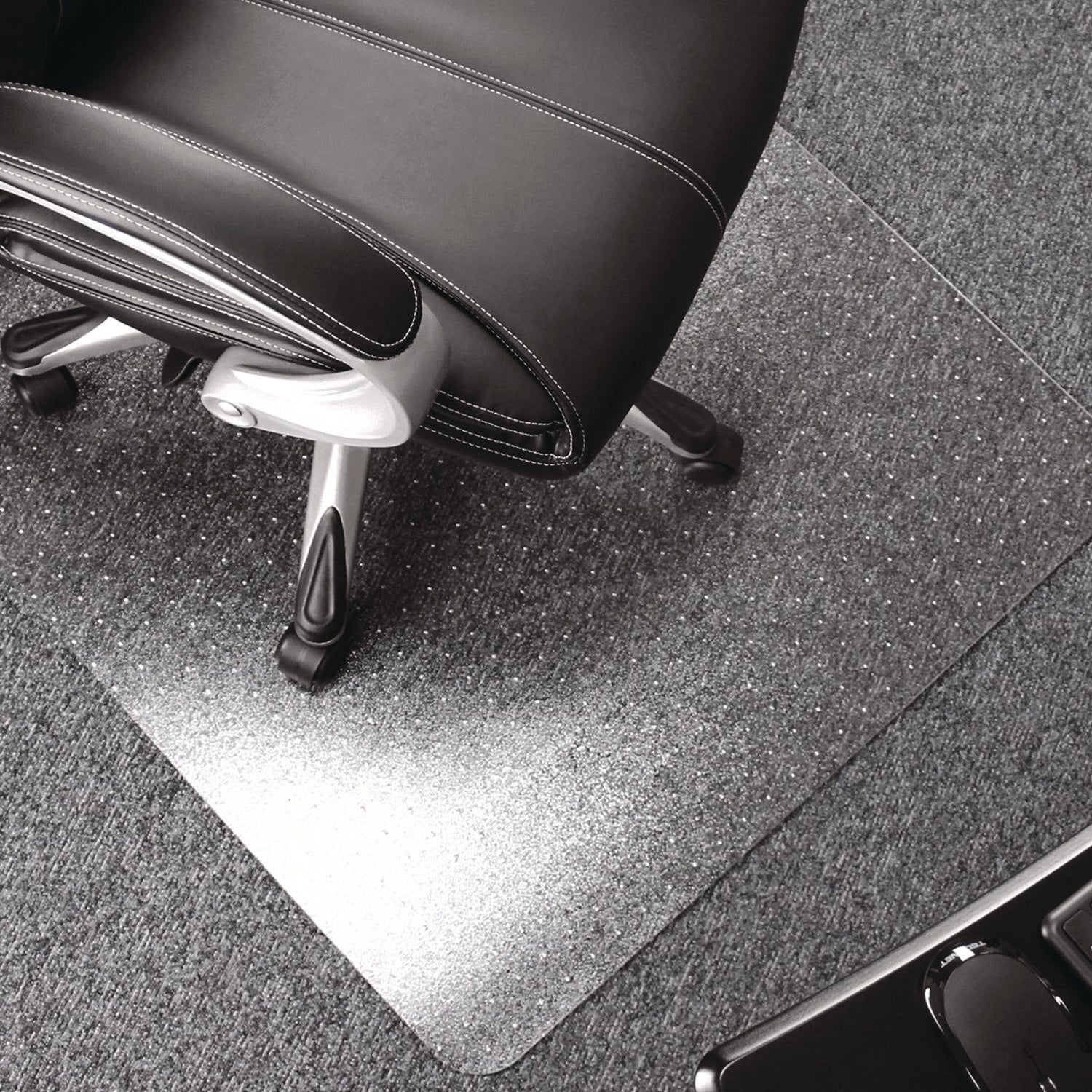 Cleartex Ultimat Chair Mat for High Pile Carpets, 60 x 48, Clear - 1