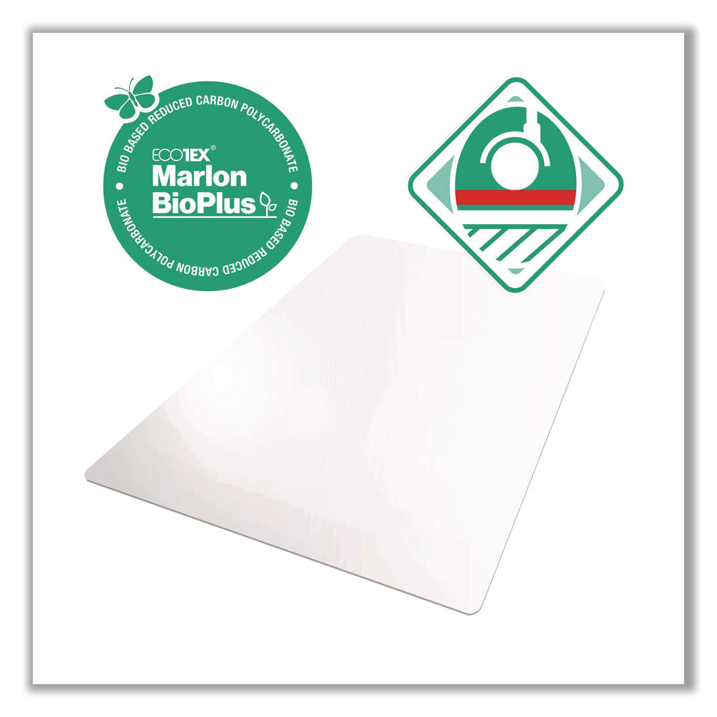 Ecotex Marlon BioPlus Rectangular Polycarbonate Chair Mat for Hard Floors, Rectangular, 46 x 60, Clear