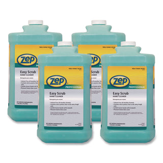 Industrial Hand Cleaner, Easy Scrub, Lemon, 1 gal Bottle, 4/Carton