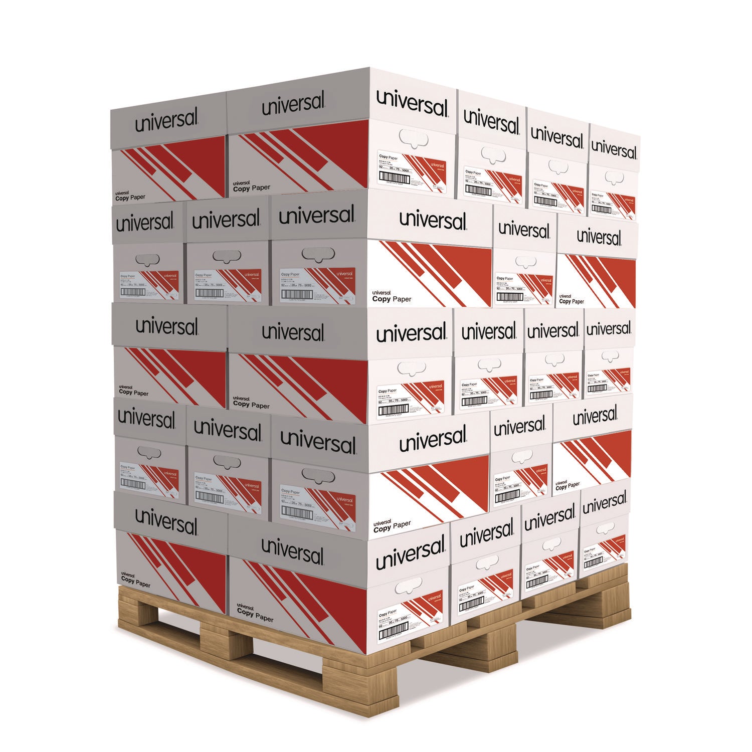 Copy Paper, 92 Bright, 20 lb Bond Weight, 8.5 x 11, White, 500 Sheets/Ream, 10 Reams/Carton, 40 Cartons/Pallet - 1