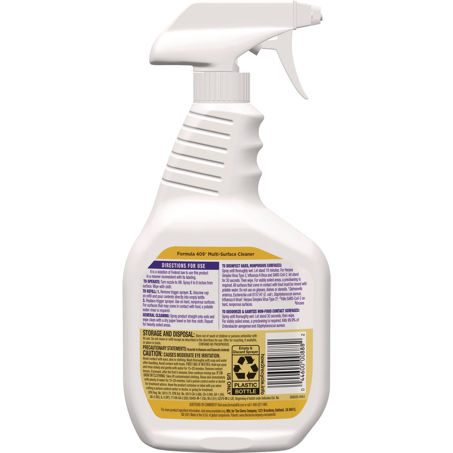 Multi-Surface Cleaner, Lemon, 32 oz Spray Bottle, 9/Carton - 4