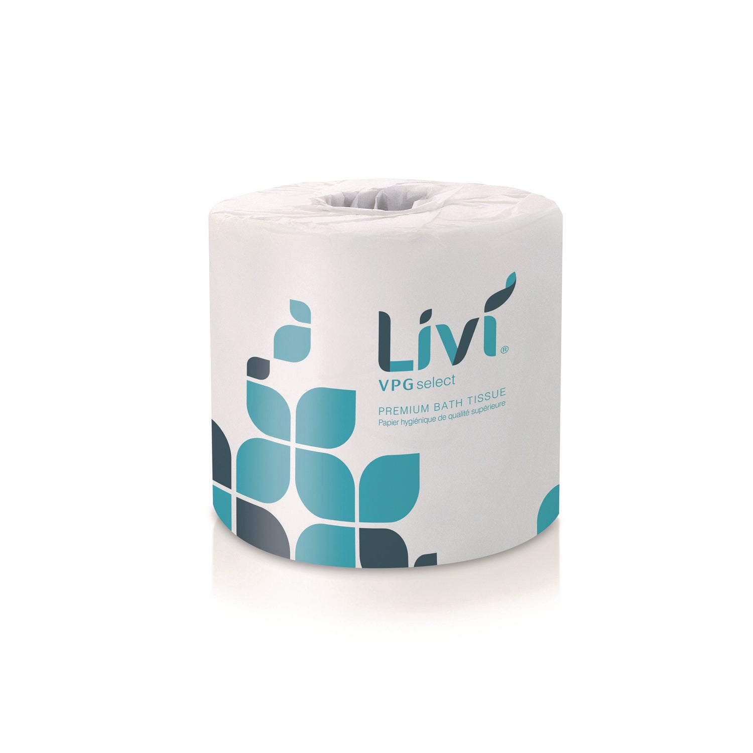 Livi Leaf VPG Bath Tissue - 2 Ply - 4.49" x 3.98" - 500 Sheets/Roll - White - Virgin Fiber - Embossed, Absorbent - For Office Building, Restroom - 80 / Carton