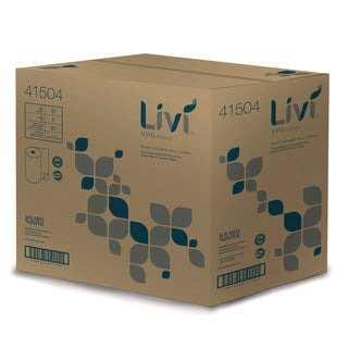 Livi Solaris Paper Two-ply Kitchen Roll Towel - 2 Ply - 9" x 11" - 85 Sheets/Roll - White - Fiber - Absorbent, Eco-friendly, Soft, Embossed - For Kitchen - 30 / Carton