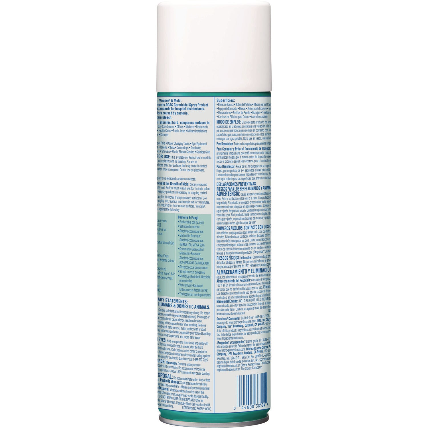 Disinfecting Spray, Fresh, 19 oz Aerosol Spray - 3