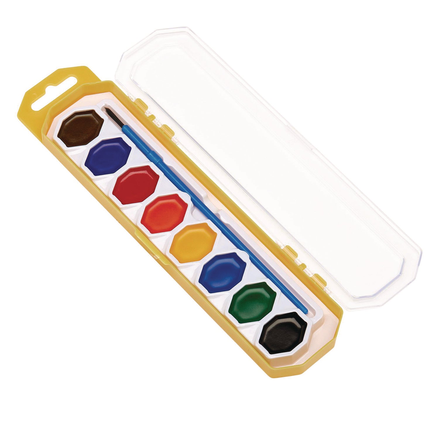 Washable Watercolors, 8 Assorted Colors, Palette Tray - 4
