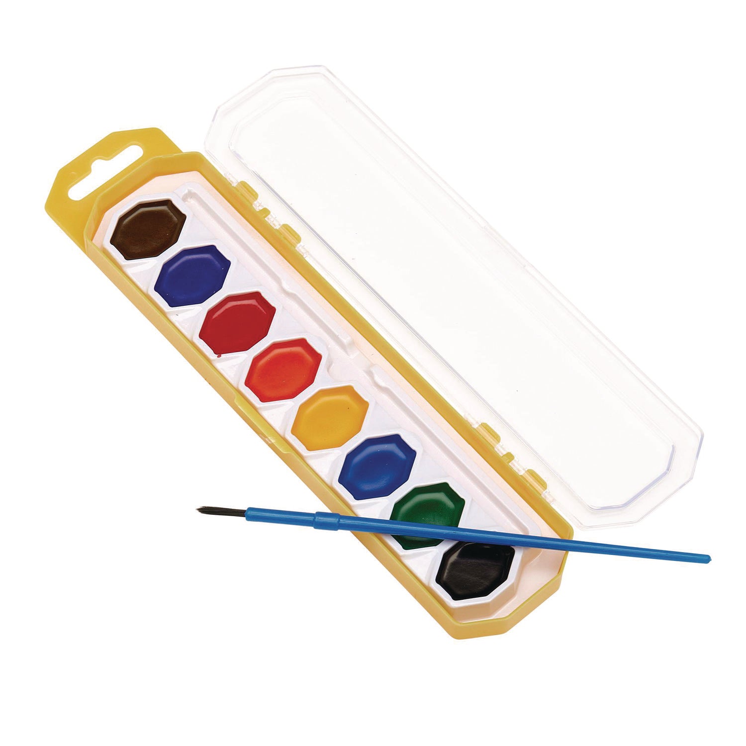 Washable Watercolors, 8 Assorted Colors, Palette Tray - 5