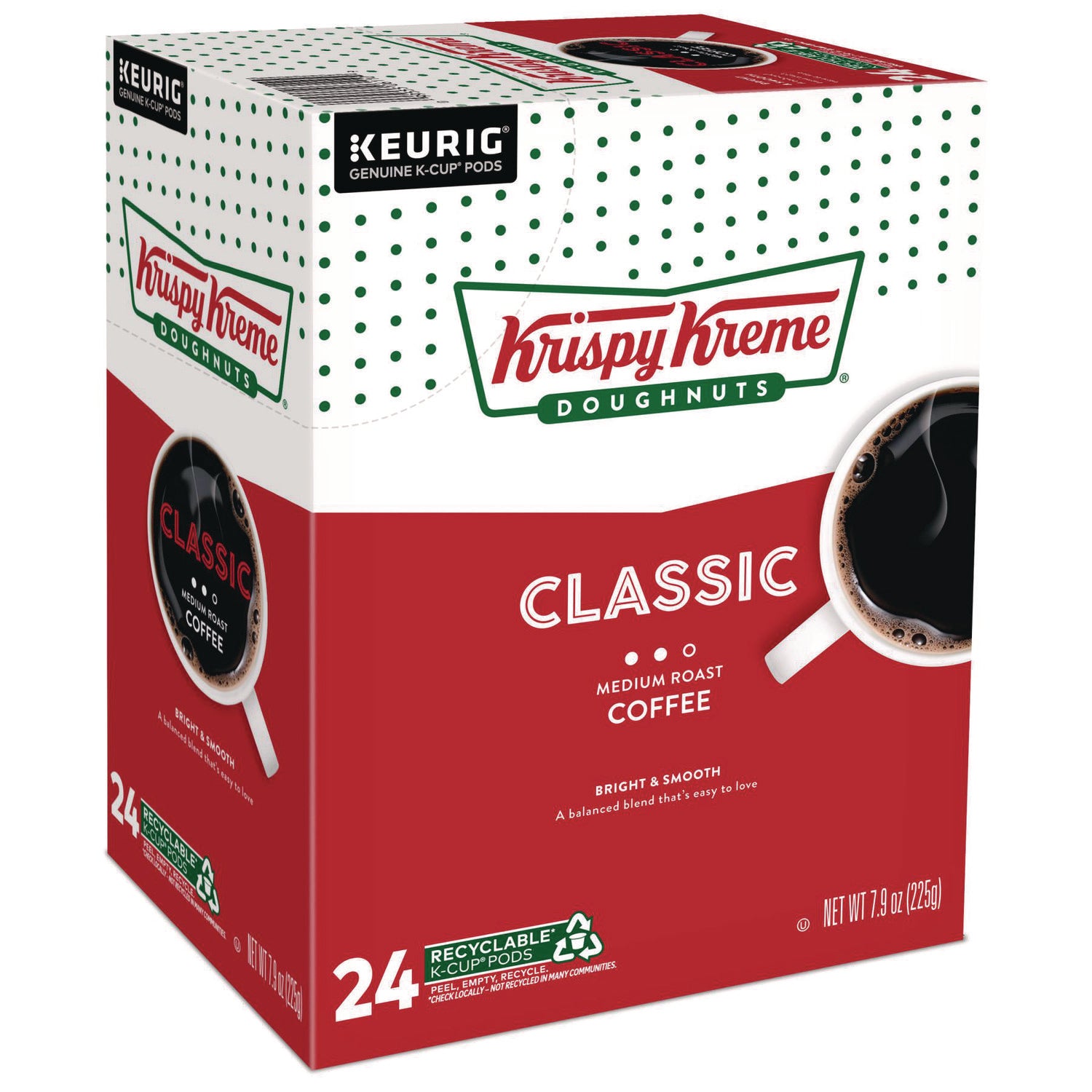 Classic Coffee K-Cups, Medium Roast, 24/Box - 1