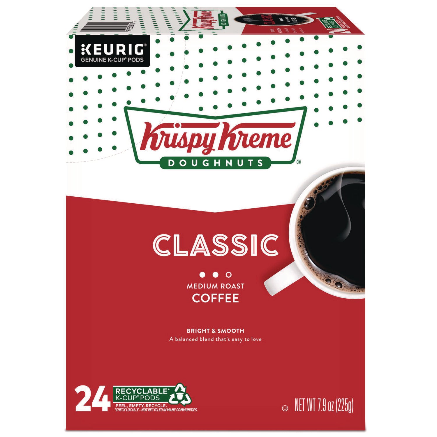 Classic Coffee K-Cups, Medium Roast, 24/Box - 2