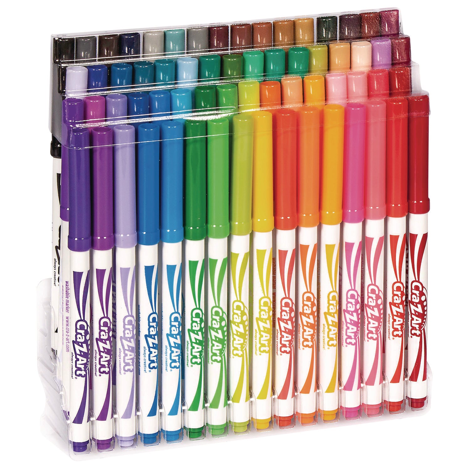 Washable SuperTip Markers, Fine/Broad Bullet Tips, Assorted Colors, 64/Set - 4