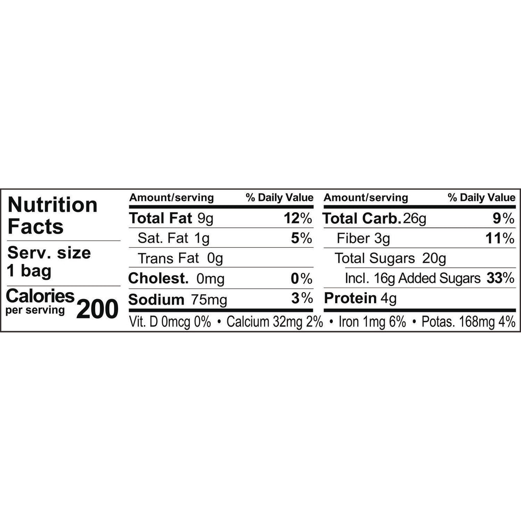 Sahale Snacks Fruit/Nut Trail Snack Mix - Non-GMO, Gluten-free - Fruit and Nut - 1.50 oz - 18 / Carton