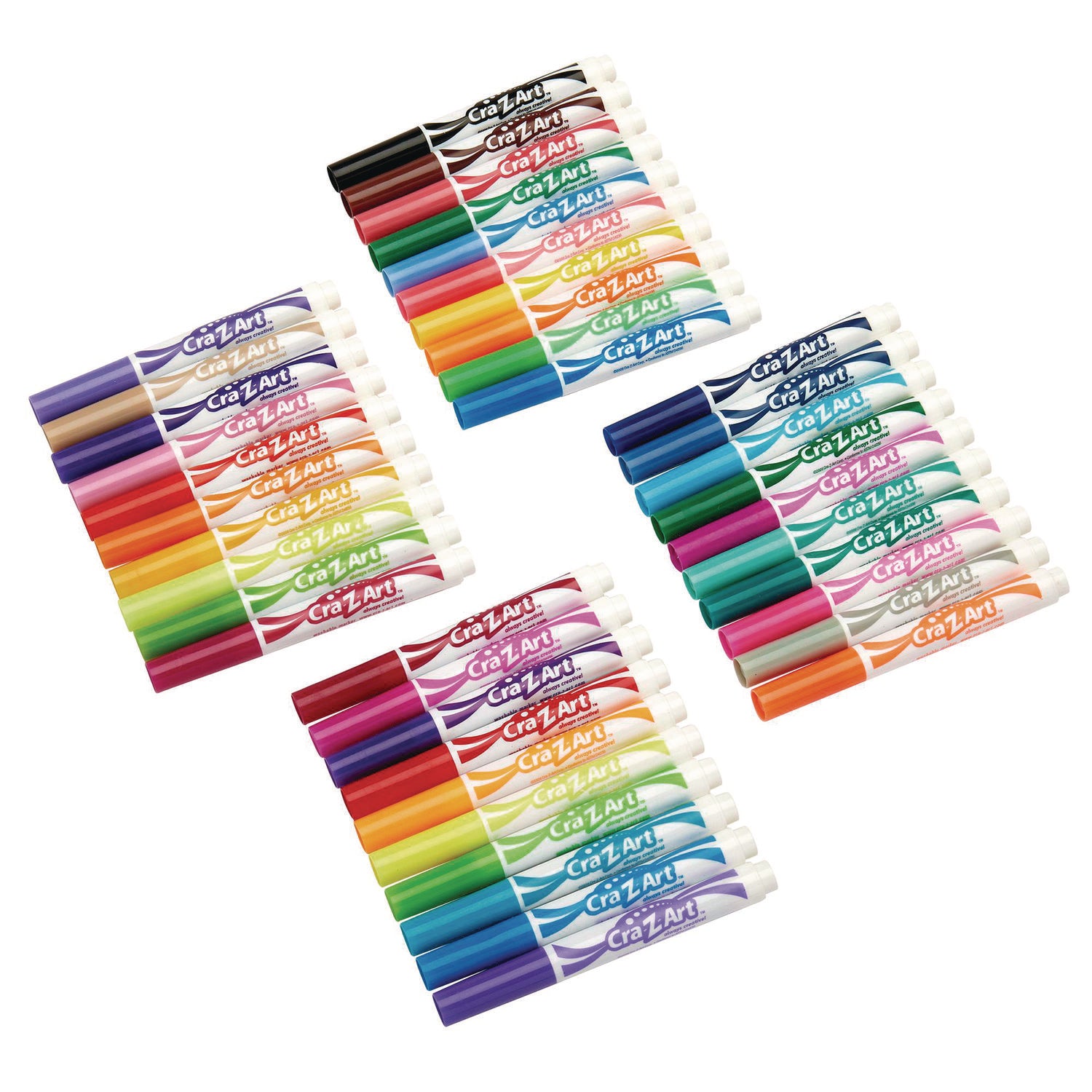 Super Washable Markers, Broad Bullet Tip, Assorted Colors, 40/Set - 4