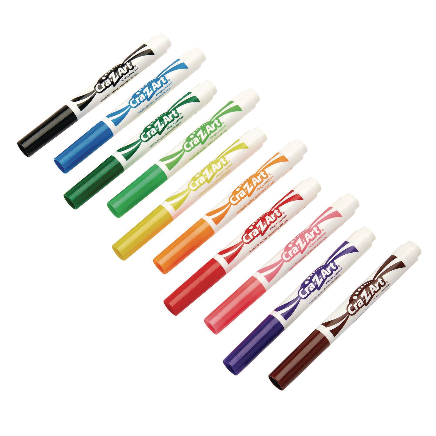 Super Washable Markers, Broad Bullet Tip, Assorted Colors, 10/Set - 3