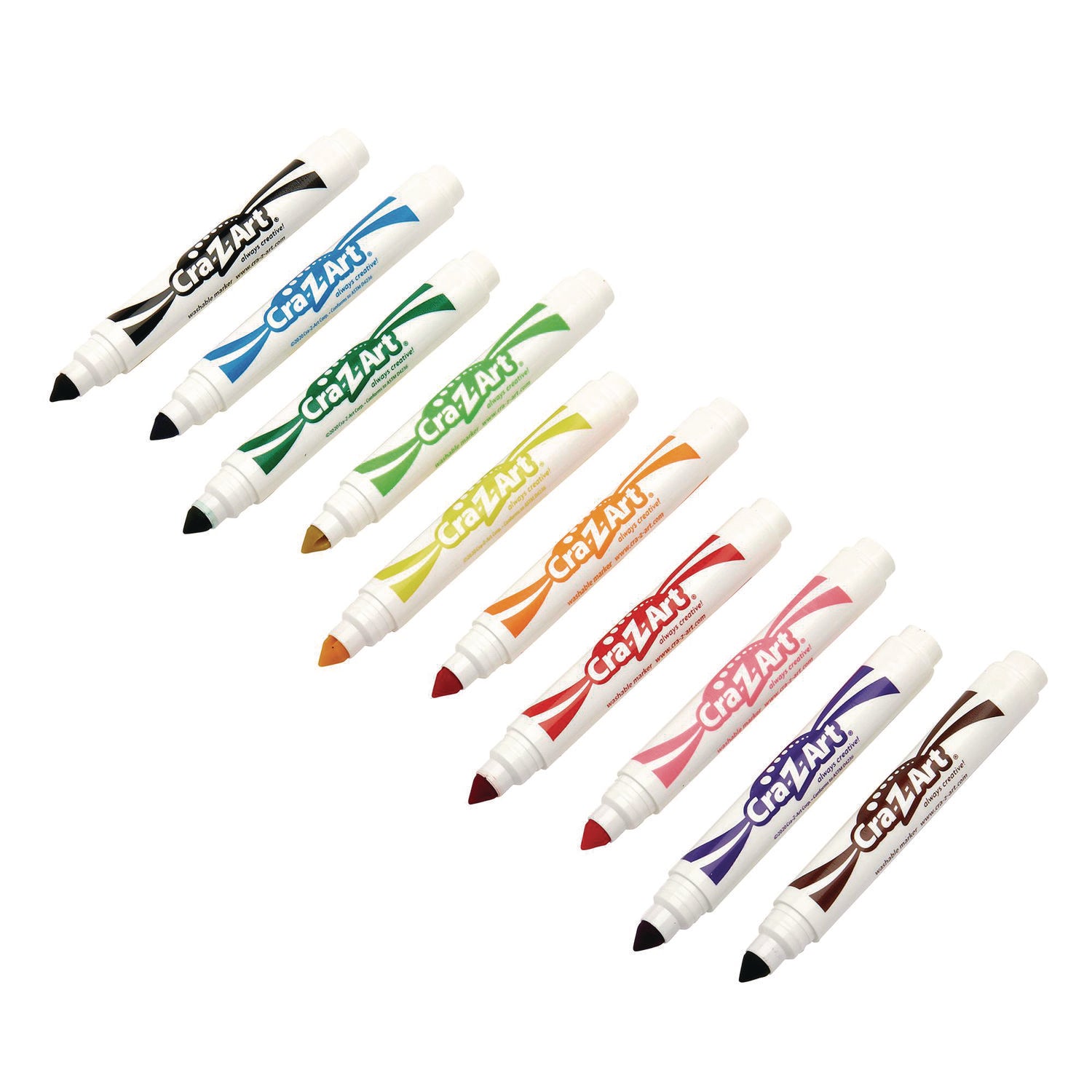 Super Washable Markers, Broad Bullet Tip, Assorted Colors, 10/Set - 4