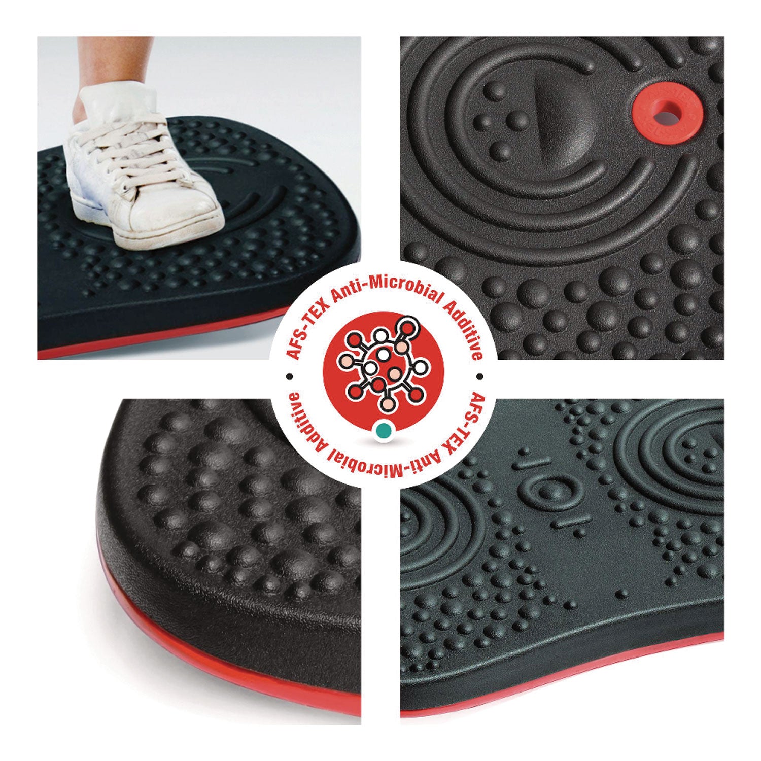 AFS-TEX Active Balance Board, 14w x 20d x 2.5h, Black - 4