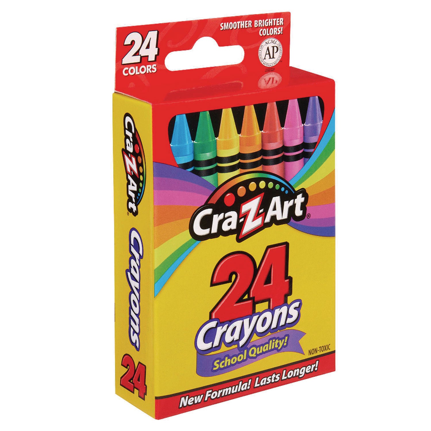School Quality Crayon, Assorted Colors, 24/Box - 3