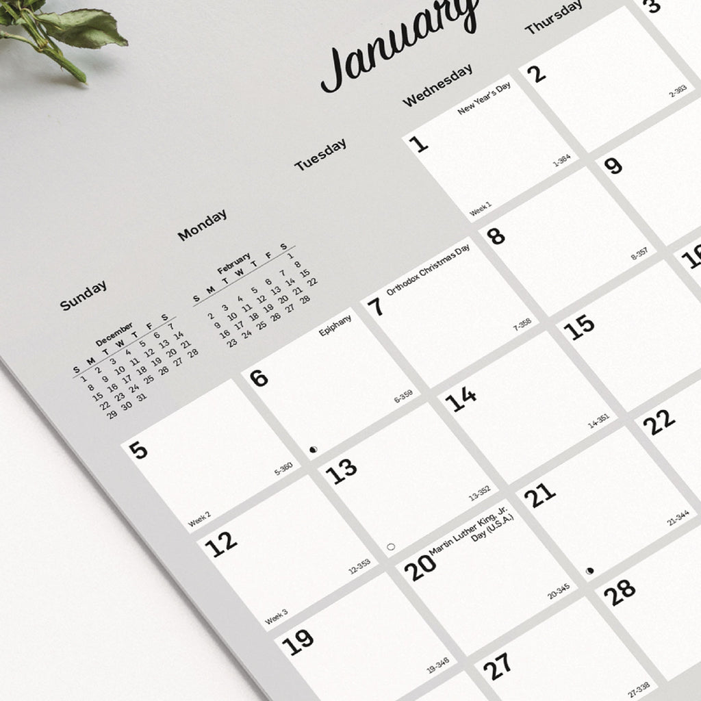 Romantic Wall Calendar, Romantic Floral Photography, 12 x 17, Multicolor/White Sheets, 12-Month (Jan to Dec): 2024