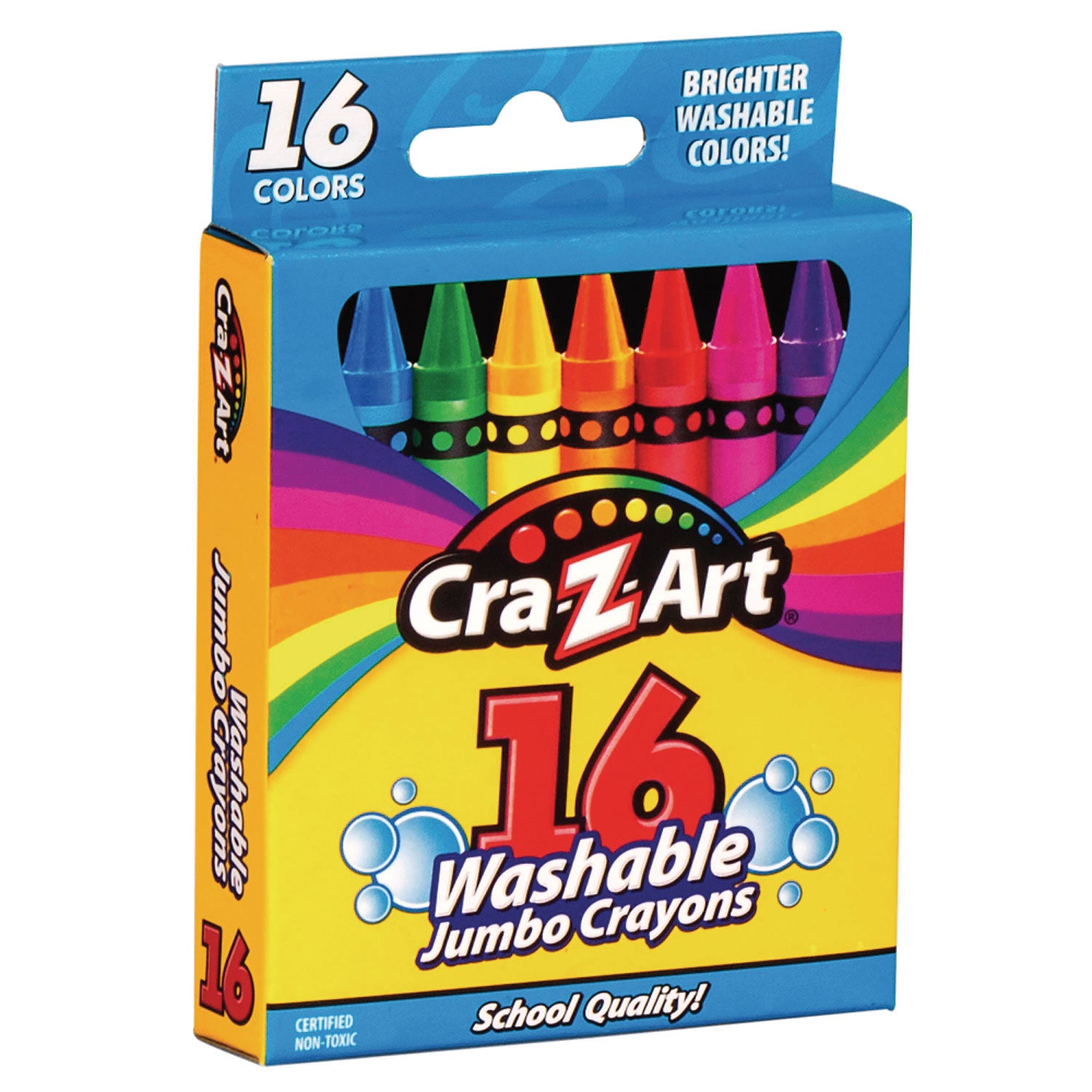 Washable Jumbo Crayons, 16 Assorted Colors, 16/Pack - 3