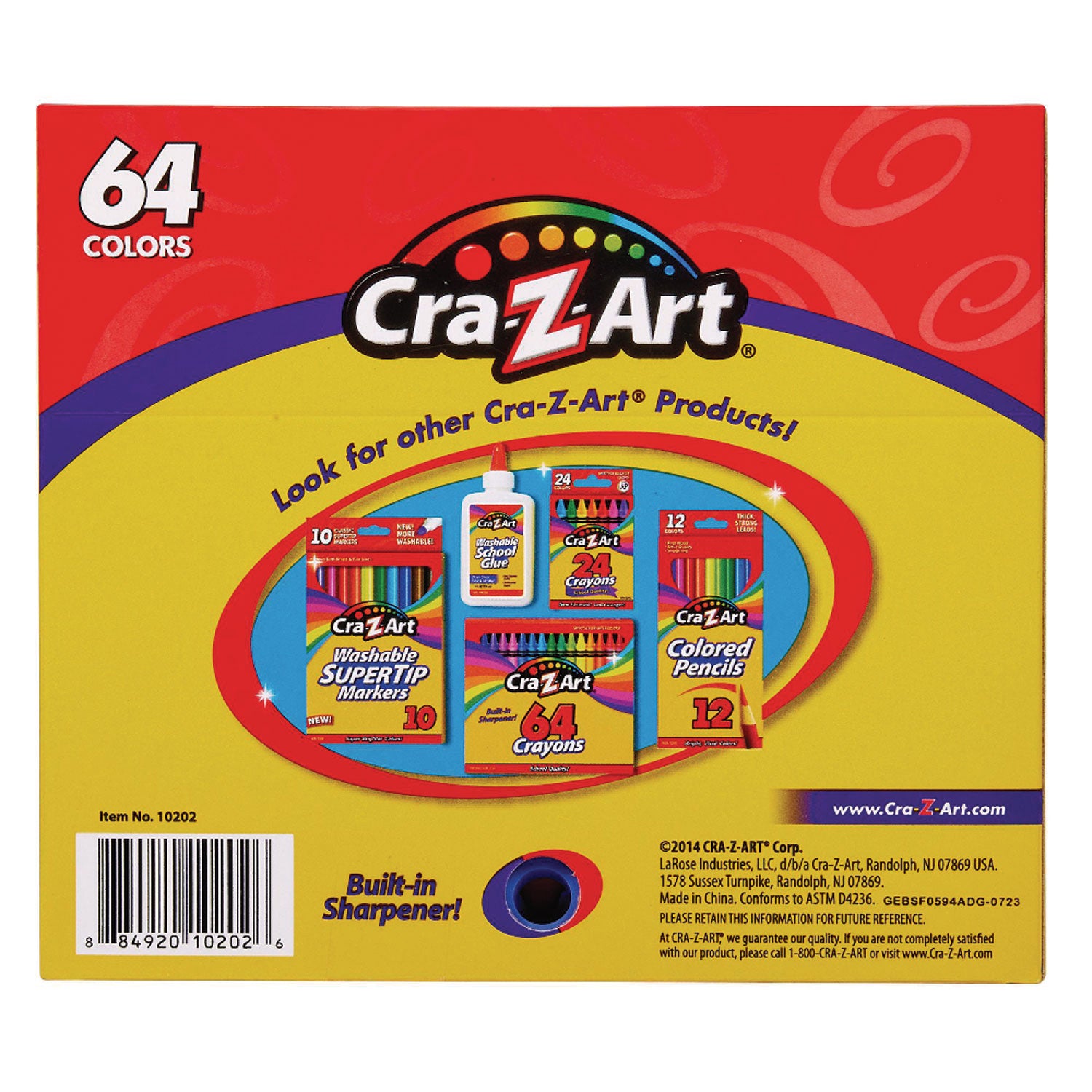 Crayons, 64 Assorted Colors, 64/Pack - 2