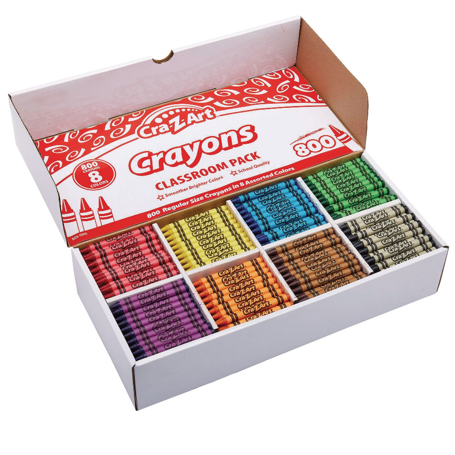 Crayons, 8 Assorted Colors, 800/Pack - 4