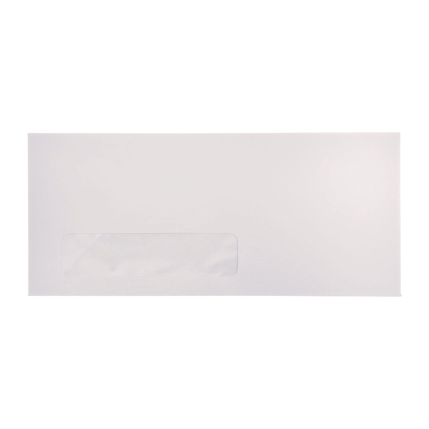 Open-Side Business Envelope, 1 Window, #10, Commercial Flap, Gummed Closure, 4.13 x 9.5, White, 500/Box - 7