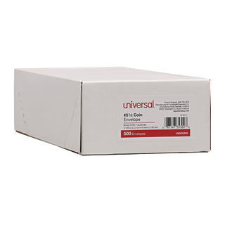 Kraft Coin Envelope, #5 1/2, Round Flap, Gummed Closure, 3.13 x 5.5, Light Brown Kraft, 500/Box