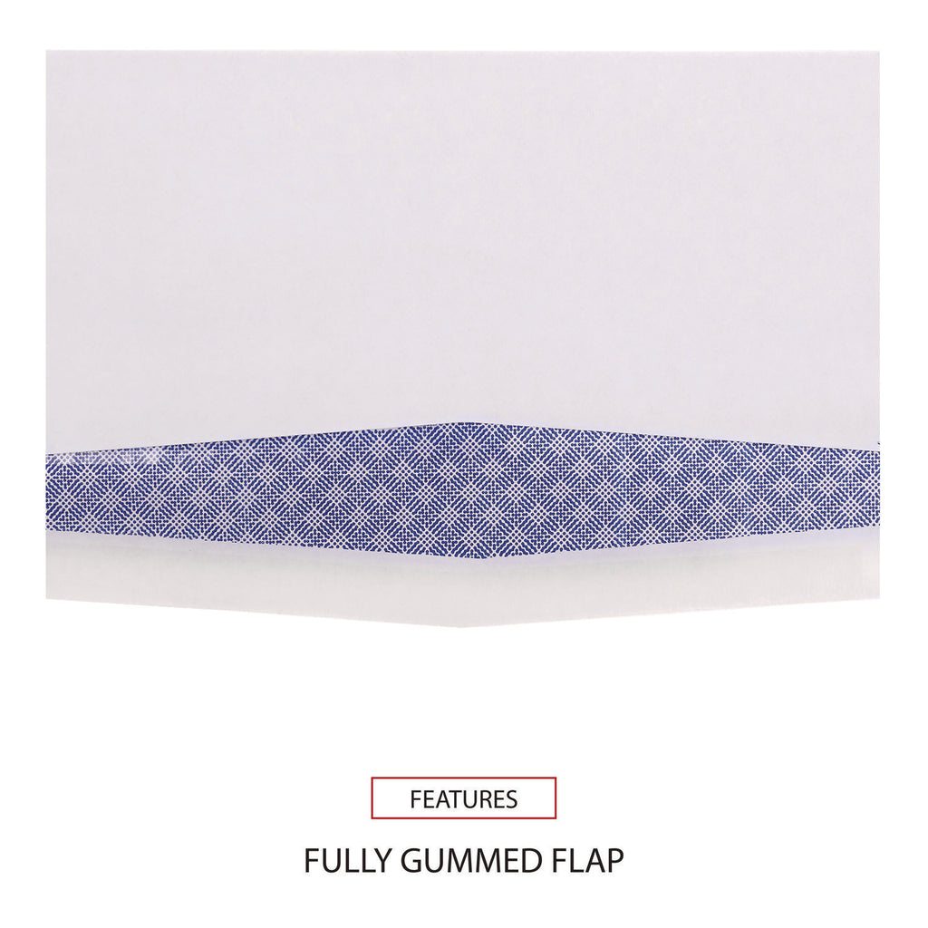 Double Window Business Envelope, #9, Commercial Flap, Gummed Closure, 3.88 x 8.88, White, 500/Box - 6
