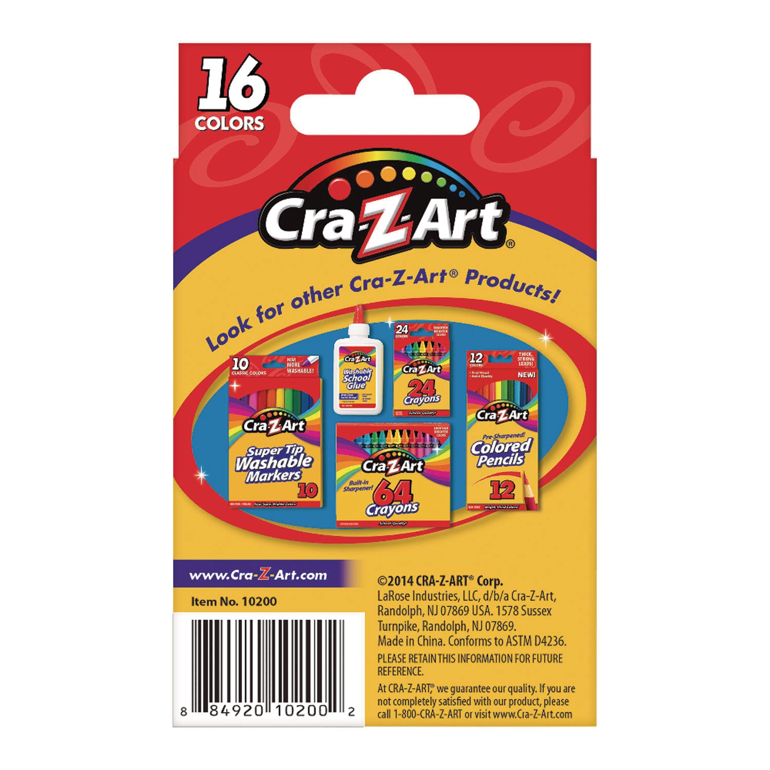 Crayons, 16 Assorted Colors, 16/Set - 2