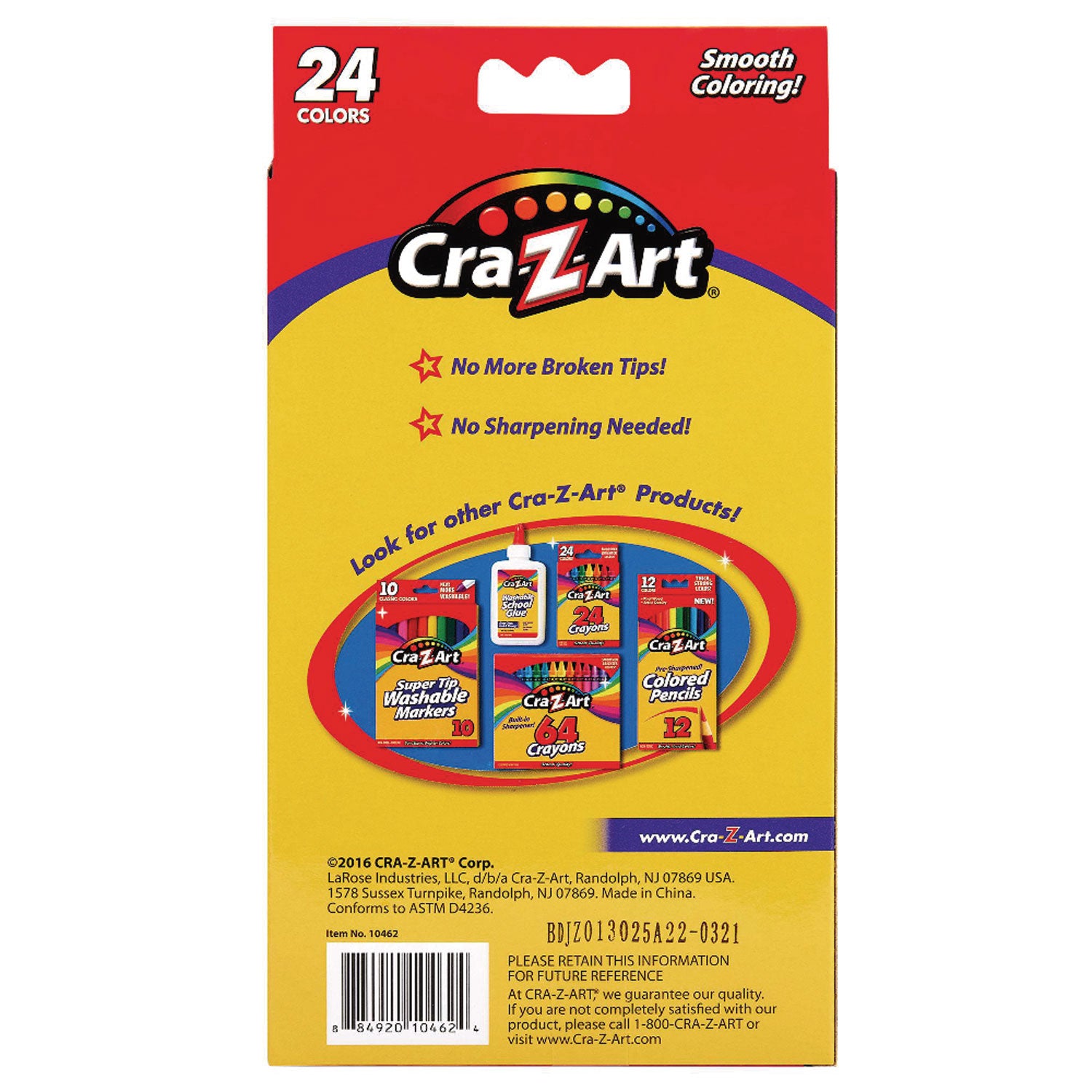 Twist Up Colored Pencils, 24 Assorted Lead Colors, Clear Barrel, 24/Set - 2