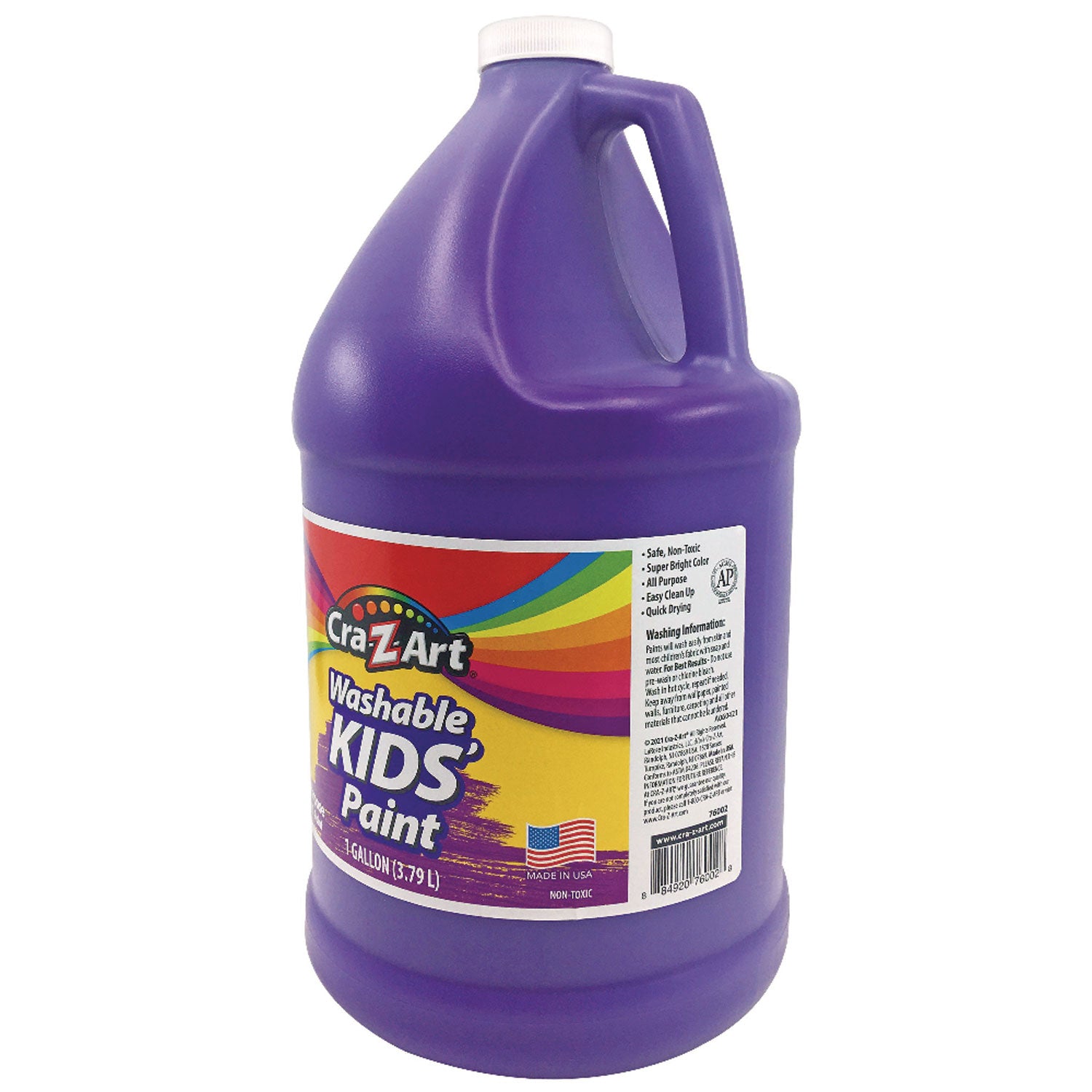 Washable Kids Paint, Purple, 1 gal Bottle - 2