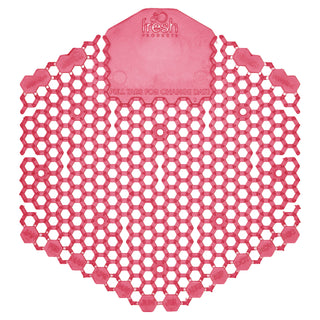 Wave 3D Urinal Deodorizer Screen, Spiced Apple Scent, Red, 10/Box