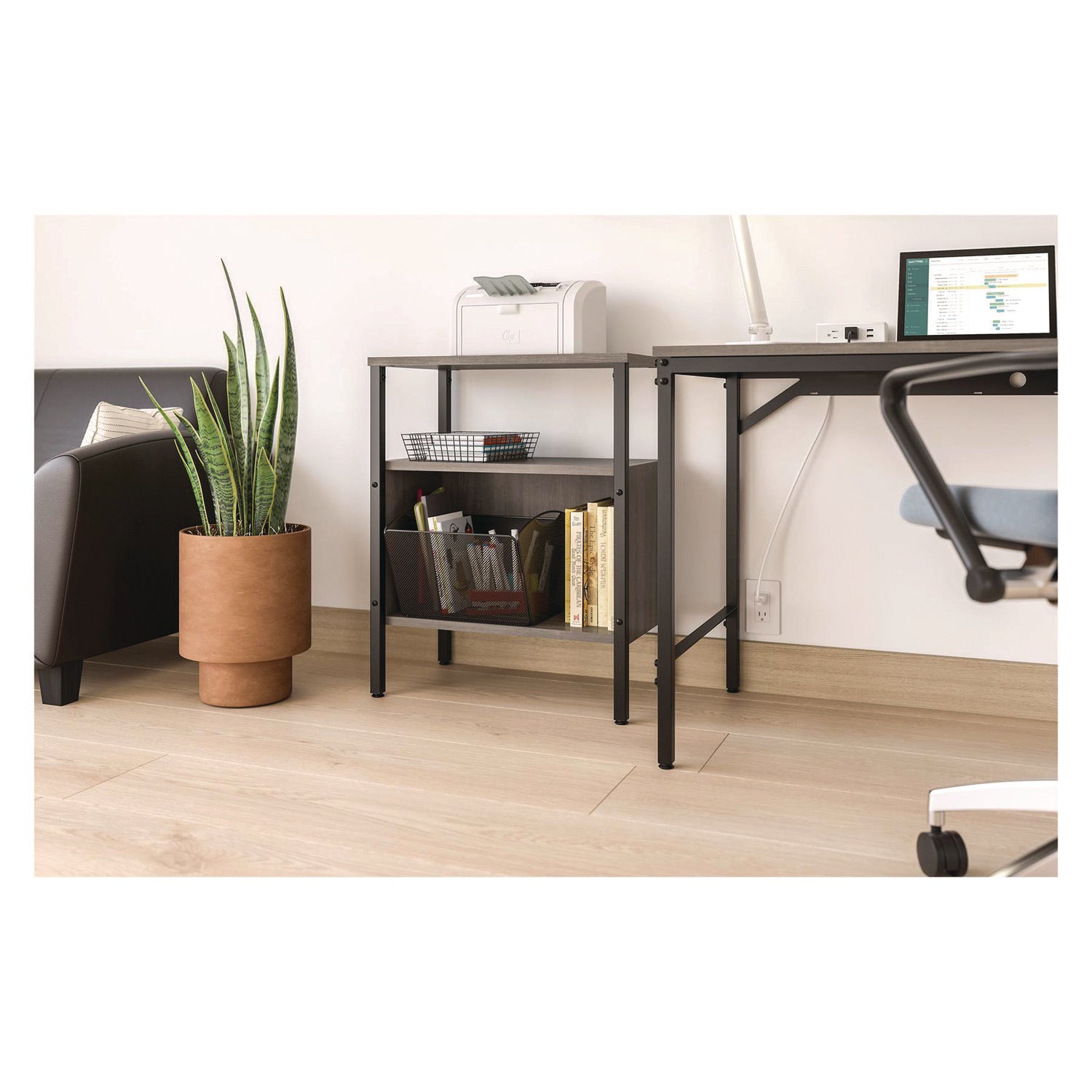 Onyx Mesh Desktop Tub File, Letter Files, 12.5" x 13.75" x 9.5", Black - 7