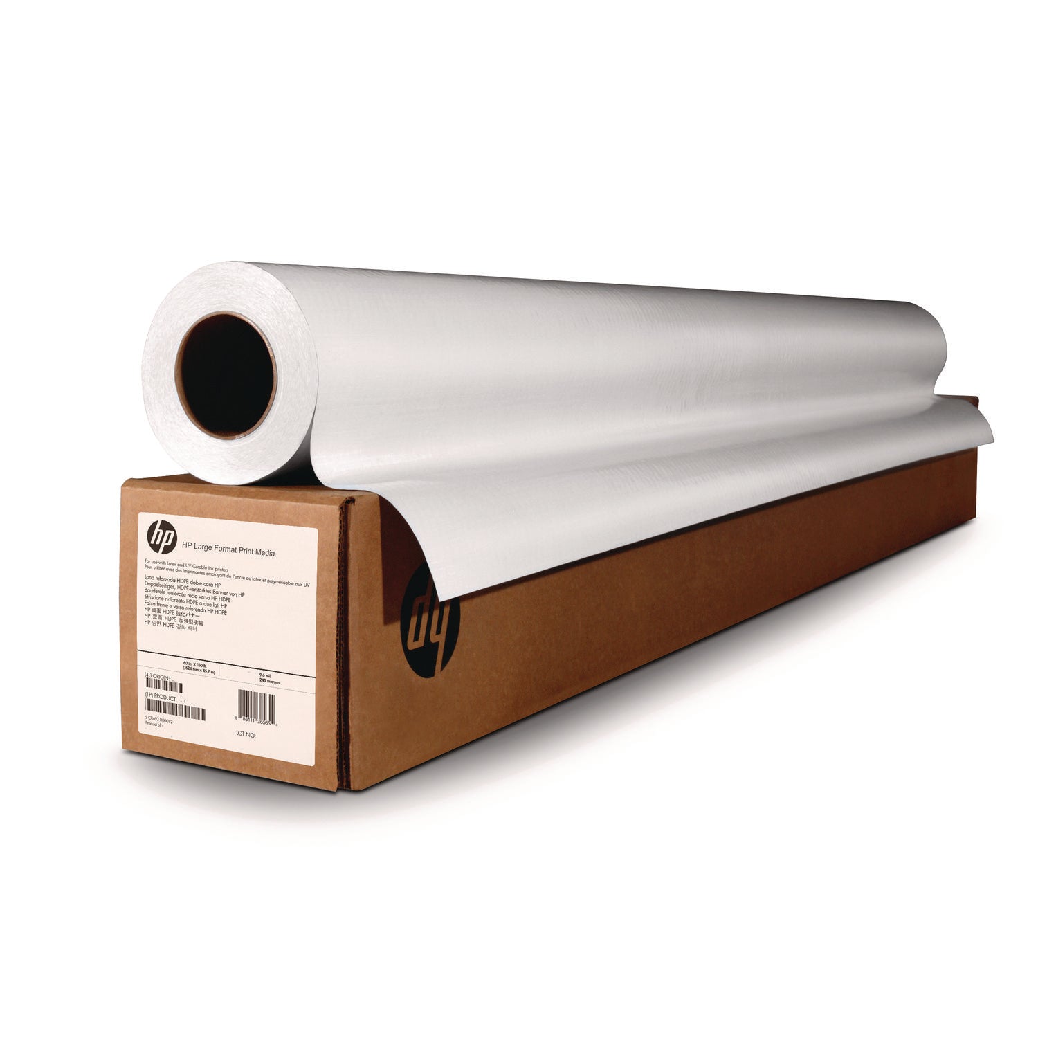 DesignJet Large Format Paper for Inkjet Prints, 4 mil, 36" x 150 ft, White - 3