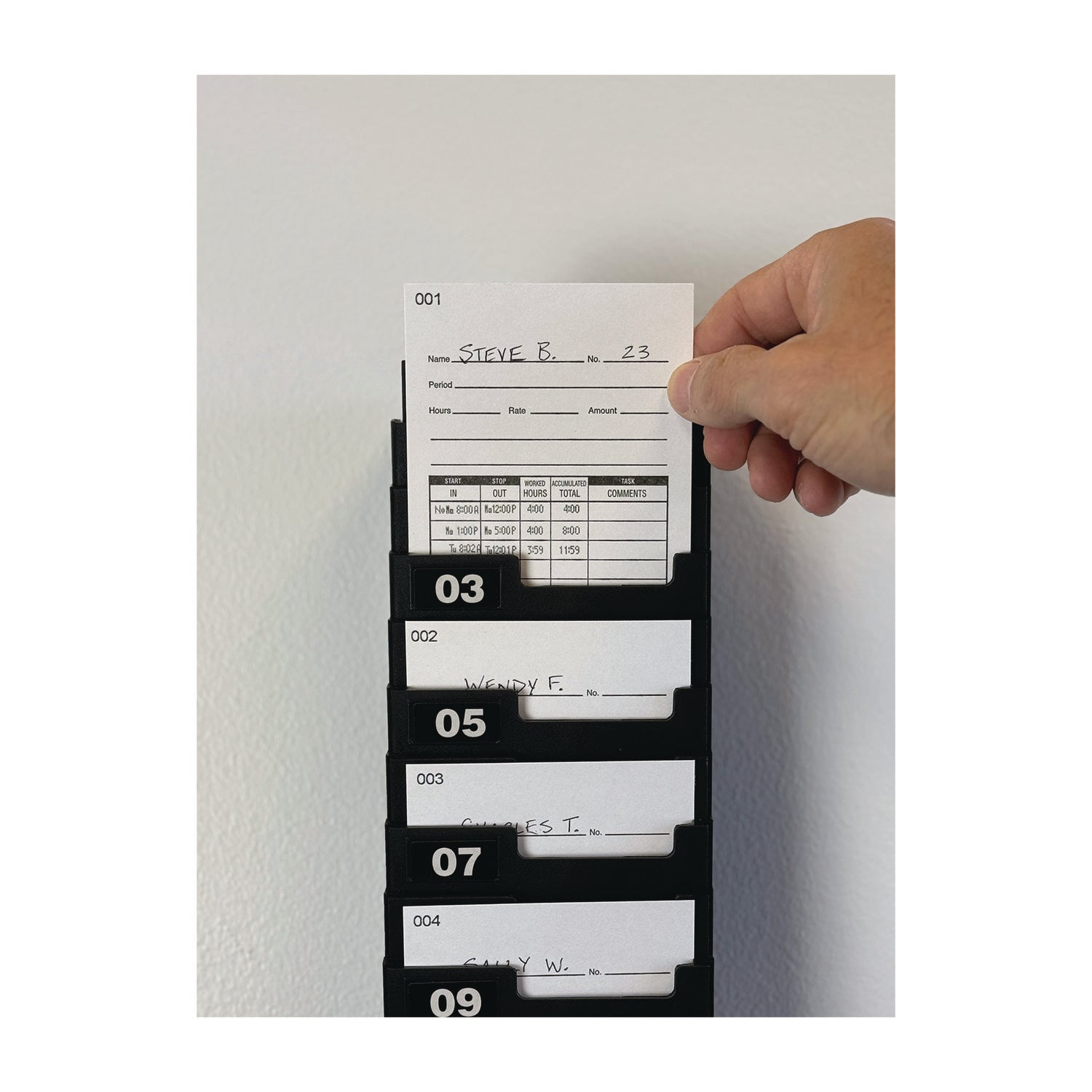 Time Clock Cards for Lathem Time 7000E, Two Sides, 3.5 x 7.25, 100/Pack - 7